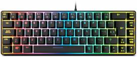 KROM membraninė 68 klavišų žaidimų klaviatūra su RGB apšvietimu, 62 %, USB, NXKROMKALISTASP
