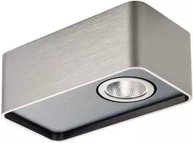 6,2W LED paviršinis šviestuvas YUKI, nikelio sp., 3000K, dimeriuojamas, 01-3687