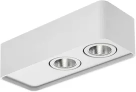 Lubinis šviestuvas 10W LED paviršinis šviestuvas YUKI, matinės baltos sp., 2700K, dimeriuojamas, 01-4230