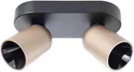 Lubinis šviestuvas 16W LED paviršinis šviestuvas KOBE, juodos/kavos sp., 3000K, dimeriuojamas, 01-3670