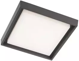 25W LED paviršinis lauko šviestuvas BEZEL, tamsiai pilkas, 3000K, IP54, 9187