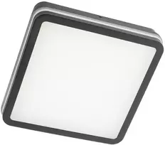 24W LED paviršinis lauko šviestuvas ISOLA, tamsiai pilkas, 3000/4000/6500K, IP54, su judesio davikliu, 90292