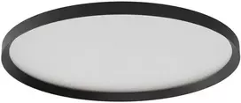 50W LED paviršinis/pakabinamas šviestuvas DAMA, juodas, 3000/4000/5000K, 60cm, 01-3755