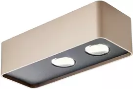 10W LED sieninis šviestuvas YUKI, rusvas, 3000K, dimeriuojamas, 01-3694