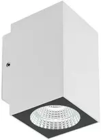 Sieninis šviestuvas 3W LED sieninis lauko šviestuvas QUAD, baltas, 3000K, IP65, 90084