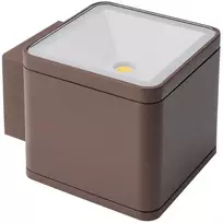 Sieninis šviestuvas 2 x 6W LED sieninis lauko šviestuvas BETA, tamsiai rudas, 4000K, IP54, 9068