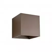 Sieninis šviestuvas 2 x 6W LED sieninis lauko šviestuvas VARY, tamsiai rudas, 3000K, IP54, 90174