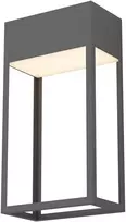 Sieninis šviestuvas 20W LED sieninis lauko šviestuvas STAND, tamsiai pilkas, 3000K, IP65, 90603
