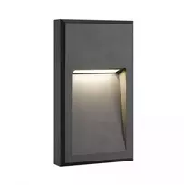 Sieninis šviestuvas 6W LED sieninis lauko šviestuvas laiptų apšvietimui, grafito sp., 3000K, IP65, E346