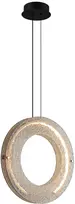 20W LED pakabinamas šviestuvas TAMARA, juodos ir bronzos sp. korpusu/gintaro sp. stiklas, 3000K, 4322701