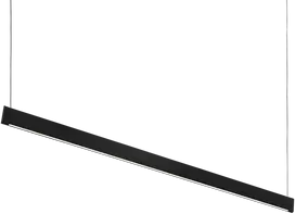 Pakabinamas šviestuvas 35W LED pakabinamas linijinis šviestuvas STEEL, juodas, 3000K, šviečia į viršų ir į apačią, 348391