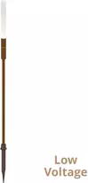 1,5W LED įsmeigiamas lauko šviestuvas STICK, rūdžių sp., 3000K, IP65, 95cm, 24V, 4320700