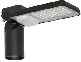 15W LED gatvės šviestuvas URBAN AREA, juodas, 6500K, 155°x80°