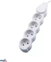 Ilgintuvas, 4-vietis, 1,5m, baltas, max 2500W