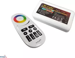 RGBW LED juostų valdiklis su nuotolinio valdymo pulteliu RF 2.4G DC 12-24V 10A