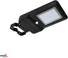 Bemko 15W LED gatvės šviestuvas su saulės baterija ir judesio davikliu, juodas, 4000K, IP65