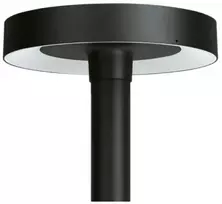 25W LED lauko šviestuvas LINE 330, juodas, 3000K, su judesio davikliu