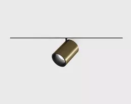 9W LED šviestuvas TUB M į magnetinę sistemą PICO_LINE, žalvario sp., 3000K