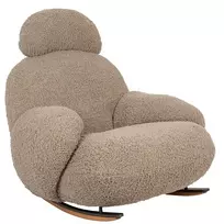 Fotelis Supamas krėslas PLUSH TEDDY, smėlio sp.