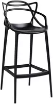 Baro kėdė HILO PREMIUM 65CM, juoda, plastikinė