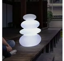 1W LED įkraunamas šviestuvas BALANS, baltas, 6000K/RGB, IP54, su USB jungtimi, dimeriuojamas