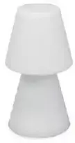 0,5W LED įkraunamas šviestuvas LOLA 45, baltas, 6000K/RGB, IP54, su USB jungtimi, dimeriuojamas