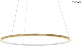 28W LED pakabinamas šviestuvas RING SLIM 80, aukso sp., 3000K, su nuotolinio valdymo pulteliu, dimeriuojamas