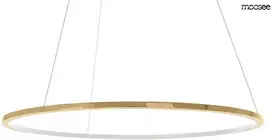 47W LED pakabinamas šviestuvas RING SLIM 150, aukso sp., 3000K, su nuotolinio valdymo pulteliu, dimeriuojamas