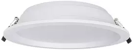 30/35/42W LED įleidžiamas šviestuvas COMFORT, baltas, 3000/4000K, 100°, IP44, DALI
