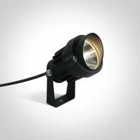 6W LED įsmeigiamas sodo šviestuvas, juodas, 7068/B/W