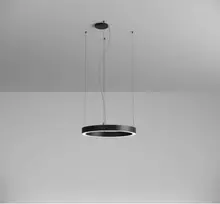 38W LED paviršinis/pakabinamas šviestuvas XAMBIT, juodas, 4000K, 60cm