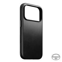 Nomad Modernus odinis dėklas, juodas (Horween) - iPhone 18 Pro/17 Pro