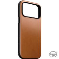 Nomad Modernus odinis dėklas, balno rudos spalvos (Horween) - skirta iPhone 18 Pro Max/17 Pro Max