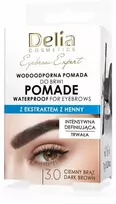 Delia DELIA Eyebrow Expert atsparus vandeniui antakių pomada 3.0 tamsiai ruda 7 g