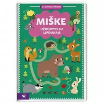 KNYGA Miške. Užduotys su lipdukais 4-5 metų vaikams.