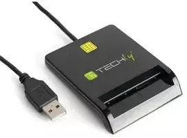 Techly Elektroninių kortelių skaitytuvas Smart Card USB-A
