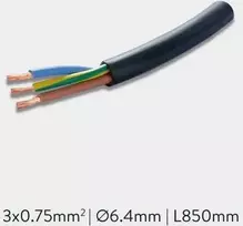 Linijinės sistemos PIPE 3 polių kabelis, 850mm, K2005140N