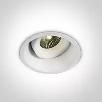 6,5W LED įleidžiamas, pakreipiamas šviestuvas, baltas, 3000/3500/4000K, IP54, dimeriuojamas, 11107WD/W/V