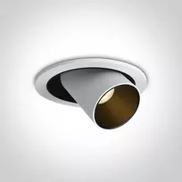 12W LED įleidžiamas, pakreipiamas šviestuvas, baltas, 3000/3500/4000K, 11112B/W/V