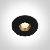 8W LED įleidžiamas šviestuvas, juodas, 3000K, 10108H/B/W
