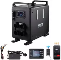 Dyzelinis Šildytuvas 12V/24V 8kW, Bluetooth, RV, Garažui, Kempingui, su CO Jutikliu, Automobiliams, Nameliams