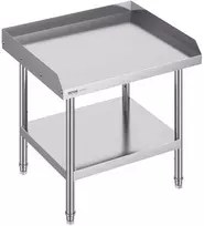 Nerūdijančio plieno darbo stalas, maisto ruošimo stalas restoranui, 61x71 cm virtuvės stalas, nerūdijančio plieno stalviršis