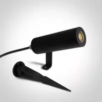 6,5W LED įsmeigiamas šviestuvas, juodas, 3000K, 36°, dimeriuojamas, IP65, 67538B/B/W