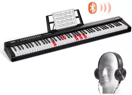 88 Klavišų Skaitmeninis Pianinas, Pusiau Svertinis, Nešiojamas, Elektrinis, Pradedantiesiems, Pianino Klaviatūra, MIDI