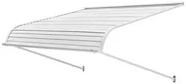 Aliuminio stogelis durims 121.9x106.6cm, durų tentas, pastogė terasai, lauko markizė