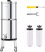Nerūdijančio plieno gravitacinis vandens filtras, geriamojo vandens valymo sistema, nešiojamas, namų vandens filtras, stalviršinis vandens filtras, vandens valytuvas