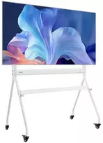 Laikiklis Mobilus TV stovas, reguliuojamo aukščio, ratukais, 35-100 colių (88.9-254 cm) televizoriams, TV vežimėlis, kilnojamas pagrindas