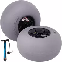 Paplūdimio Baloniniai Ratai 33 cm, Smėlio Padangos Kajakui, Kanojai, Vežimėliui, Tvirtos TPU Padangos