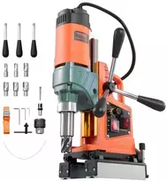 Magnetinis gręžtuvas 1400 W, 0-850 aps./min., 6 grąžtai, metalui, statyboms, gręžimo staklės, magnetinė gręžimo mašina