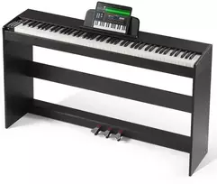 88 klavišų pilnai svertinis skaitmeninis pianinas, dviguba klaviatūra, nešiojamas elektrinis pianinas pradedantiesiems, profesionaliam scenos pasirodymui